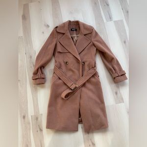 DKNY Camel Wool Coat